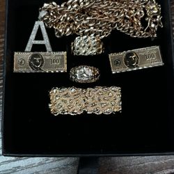 10k gold rings necklace 