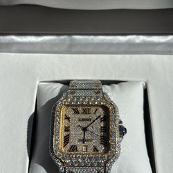 Moissanite Cartier Watch 