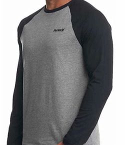 HURLEY (L) L/S RAGLAN TEE. NEW