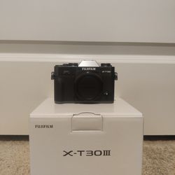 Fujifilm X-T30III Camera Charcoal Silver Anthracite