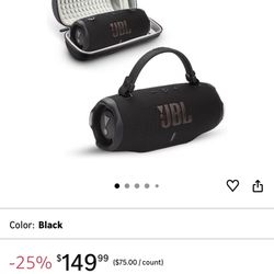 Charge 6 Portable Bluetooth Speaker | IP68 Waterproof, DustProof, and DropProof, Outdoor Wireless Audio | 28Hrs Playtime Megen Hardshell Protection Ca