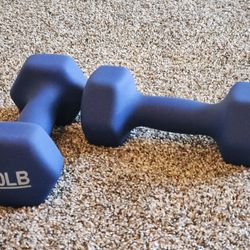 Dumbbells 10lb Neoprene Coated