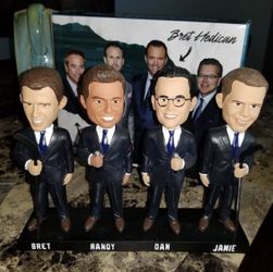 Rare San Jose Sharks Announcers Bobblehead With Orange Randy!