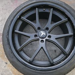 19"new Wheels With New PIRELLI Tires For TESLA MODEL S