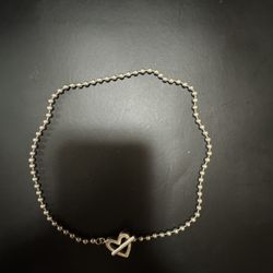 Authentic GUCCI Vintage Heart Necklace 925 SILVER