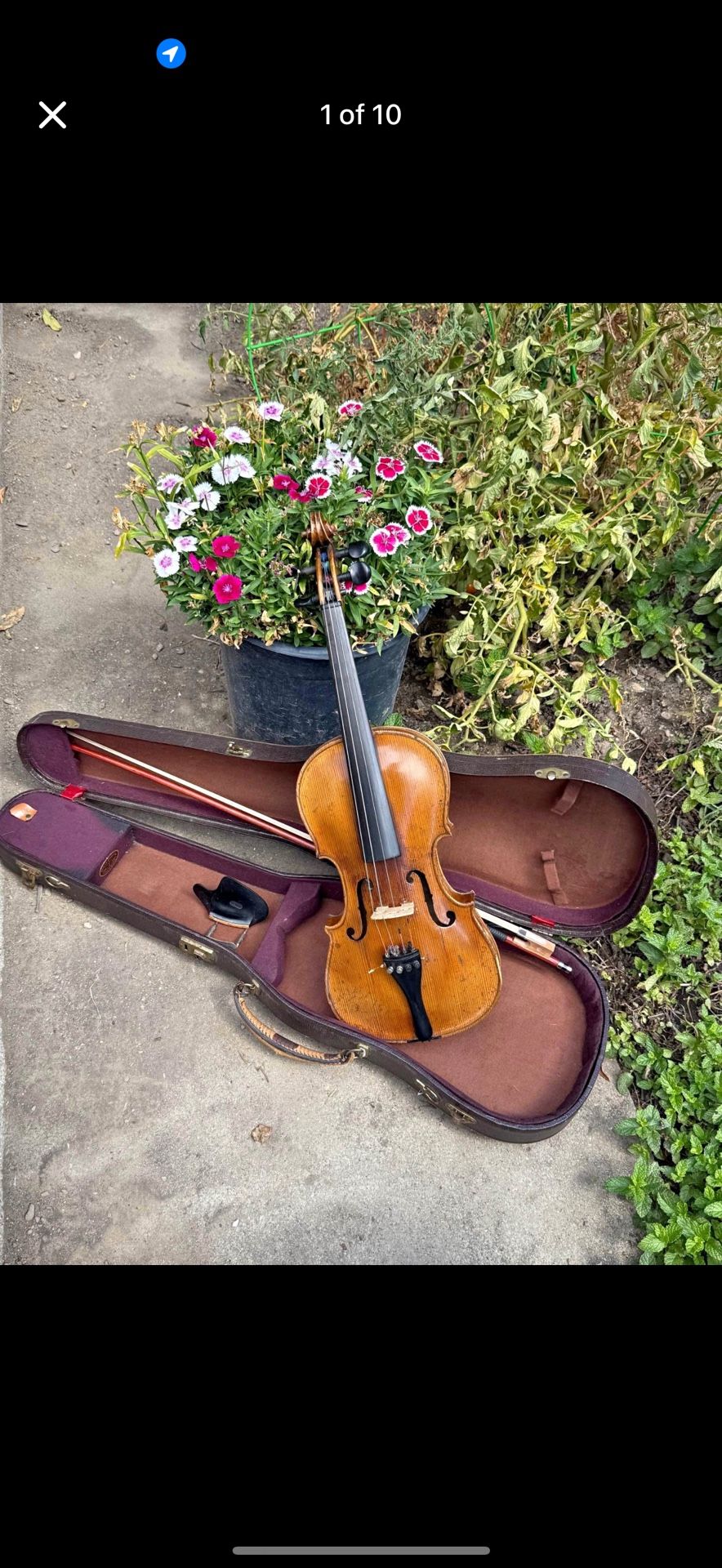 Violin π». Full size 4/4 made in European. Vintage.