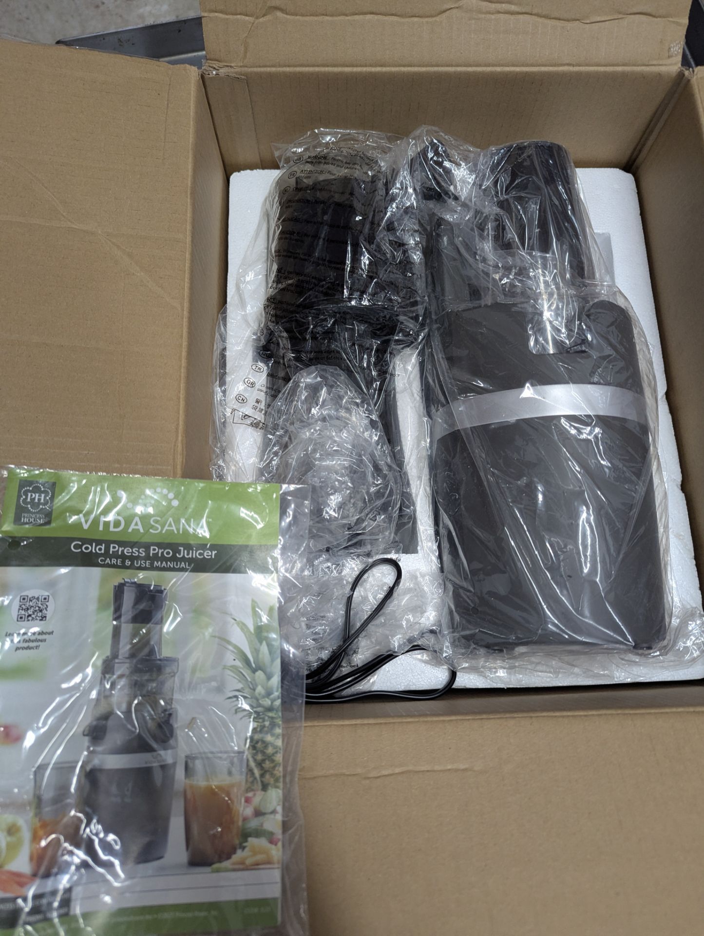 Princess house vida sana cold press juicer new