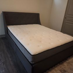 Queen Bed (Frame+ Mattress 12inch)