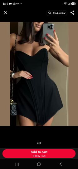 Black Cocktail Dress Sz M