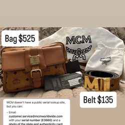 MCM Belt & Bag 