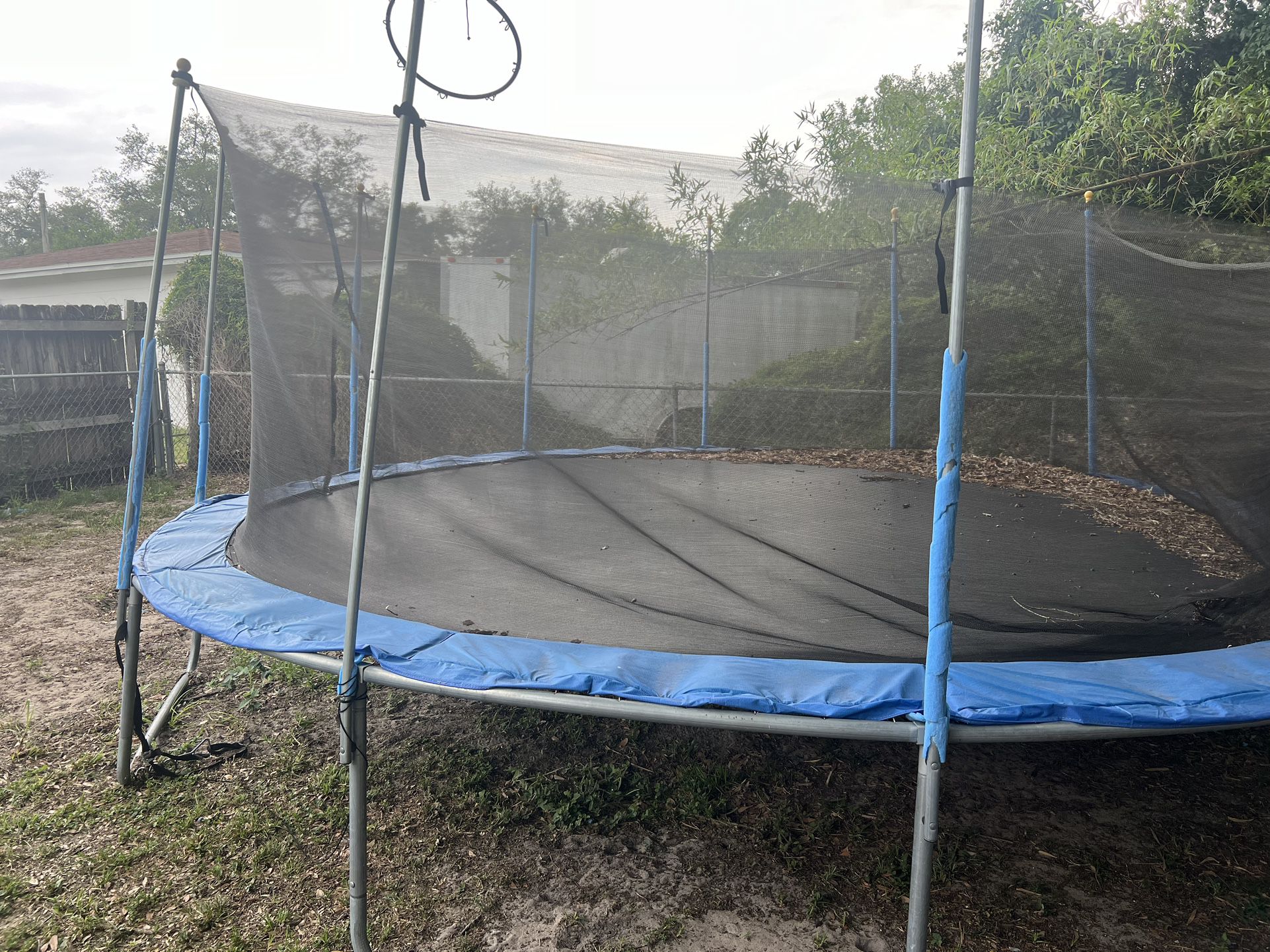 Trampoline, Large, With Protection Net