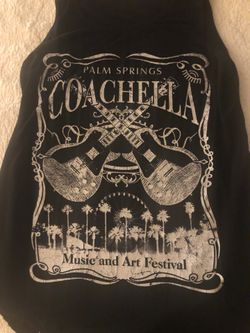 Coachella black & white tank... about a size medium
