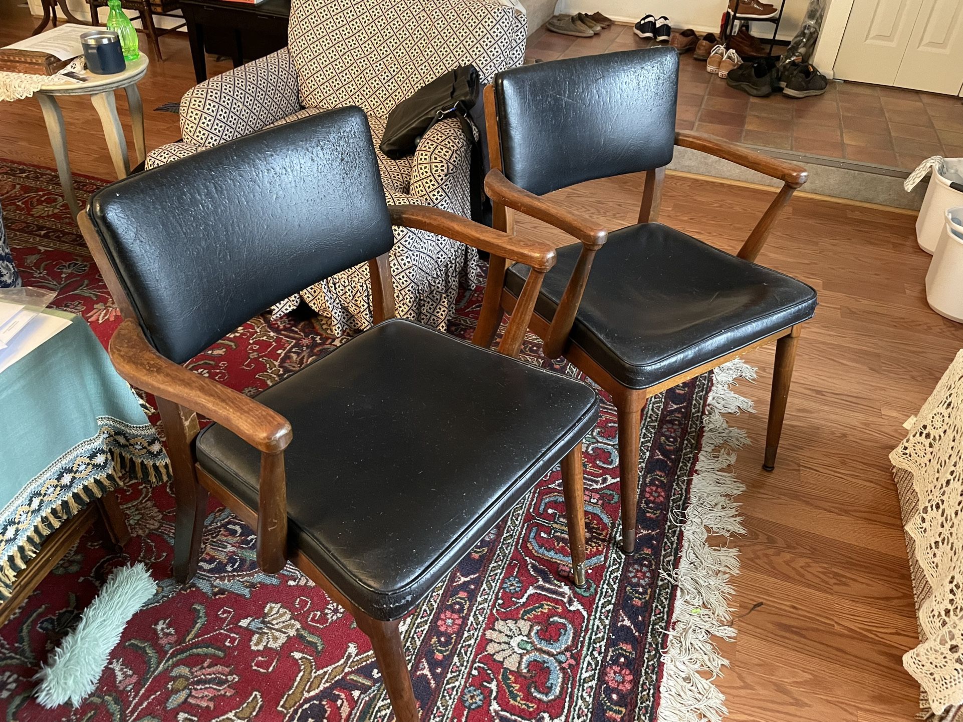 Vintage Mid Century Modern Armchairs - Pair