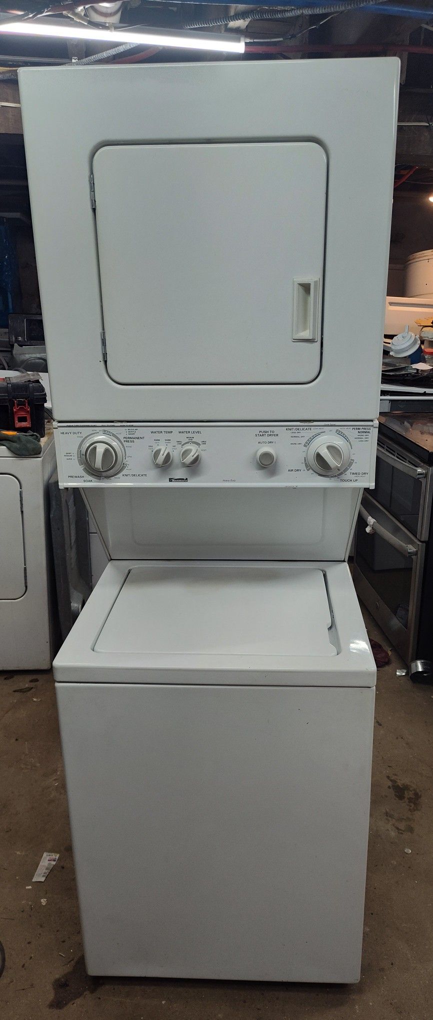 KENMORE 24" WIDE STACKED LAUNDRY CENTER 