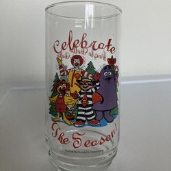 McDonalds Christmas Collectible Glass