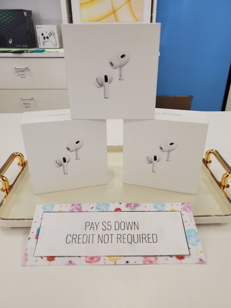 🔊 Apple AirPods Pro (2nd gen, USB-C) – High-End Audio Starting at $219! Save Big with $1 Down + Peace-of-Mind Warranty