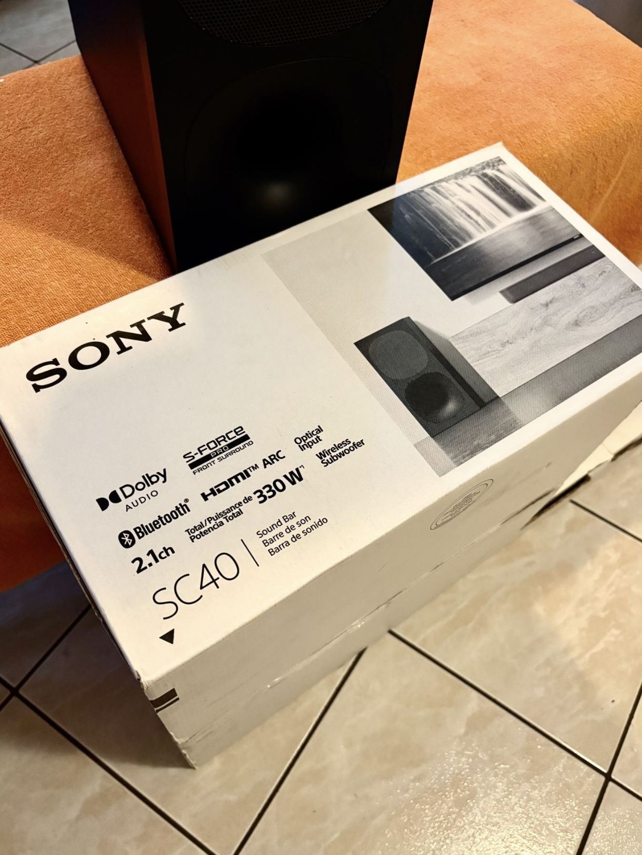 Sony HT-SC40 2.1ch Soundbar System w/ Wireless Subwoofer – Premium Audio, Bluetooth, HDMI ARC, 4K