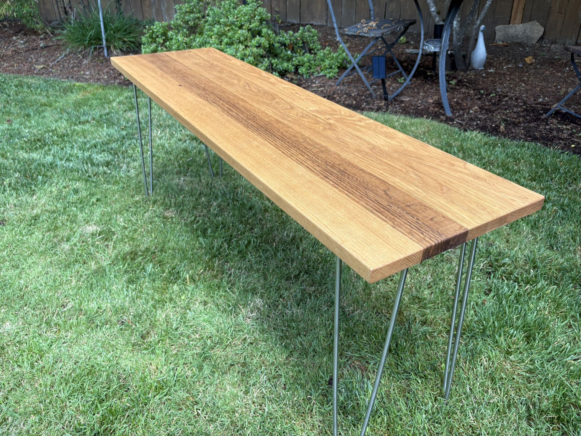 Handmade Oak Console Table, Sofa Table, Entryway Table