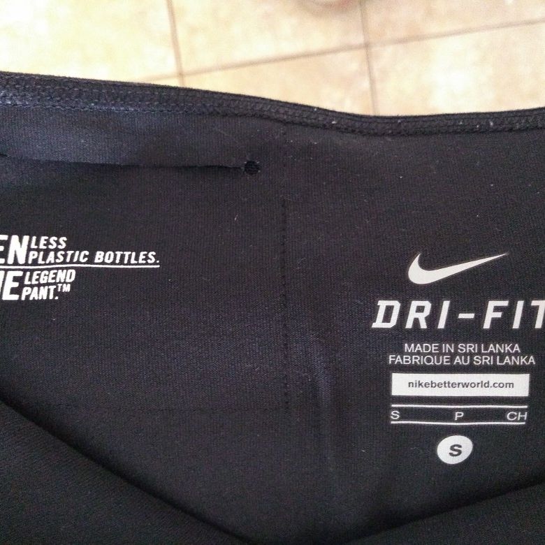 Nike Womens Dri Fit Legging Athletic Running Gym High Waist Black Size –  Goodfair