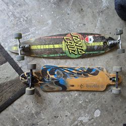 2 Long Boards For Sale 100 Each Cruiser And Downhill Bomber 