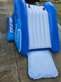 Pool slide.
The bottom platform has a hole