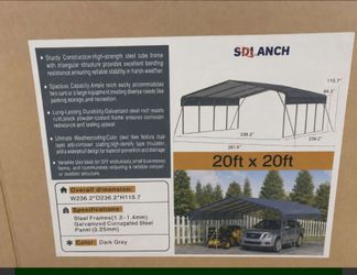Brand new 20x20 metal carport