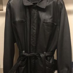 Leather Jacket Size XL Long