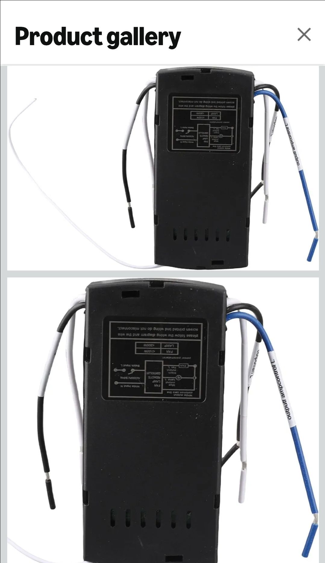 A pair of Universal Ceiling Fan Receiver