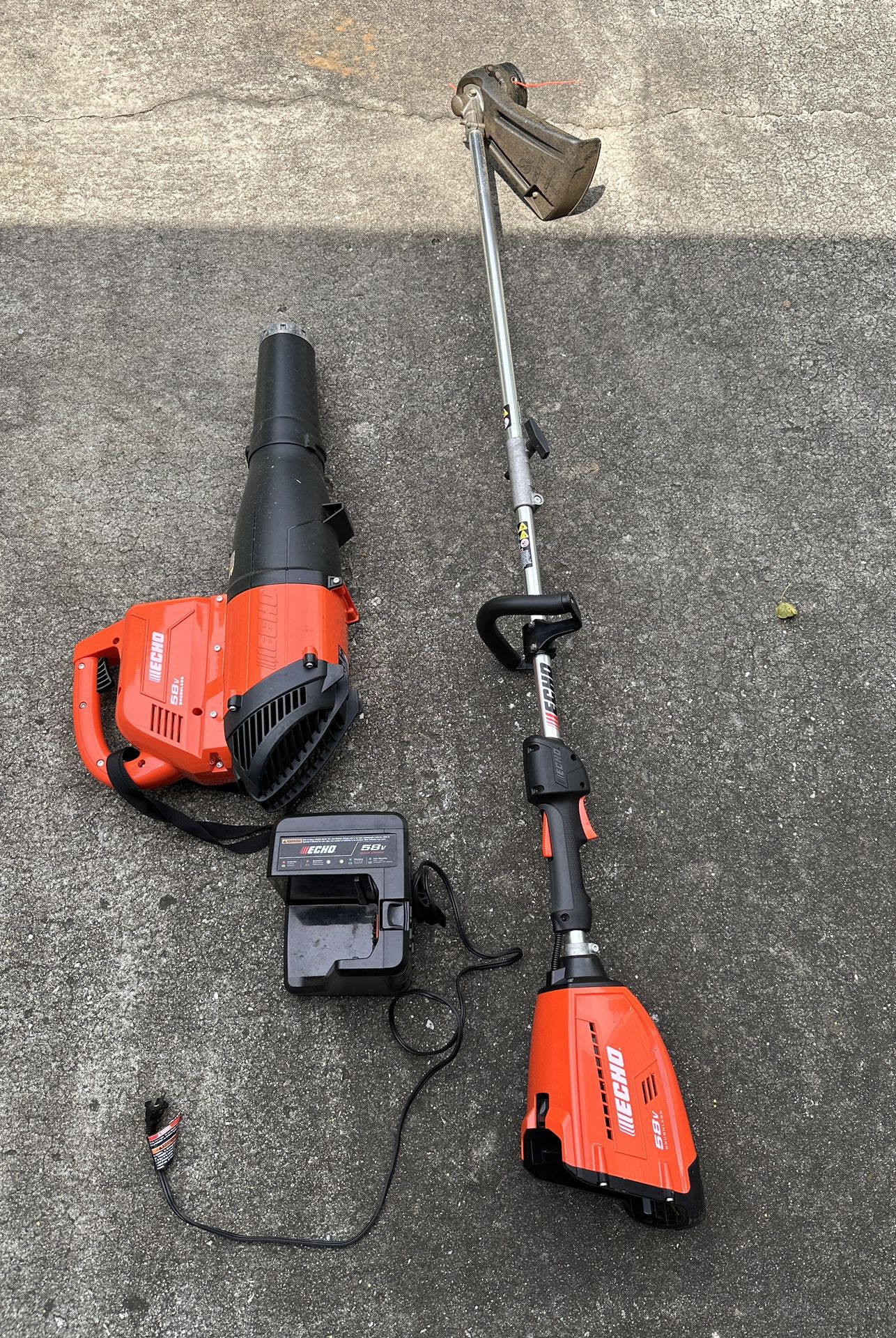 Echo Blower, Weed eater, and Charger 