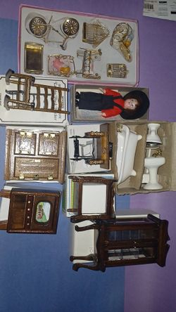 Antique doll house accessories