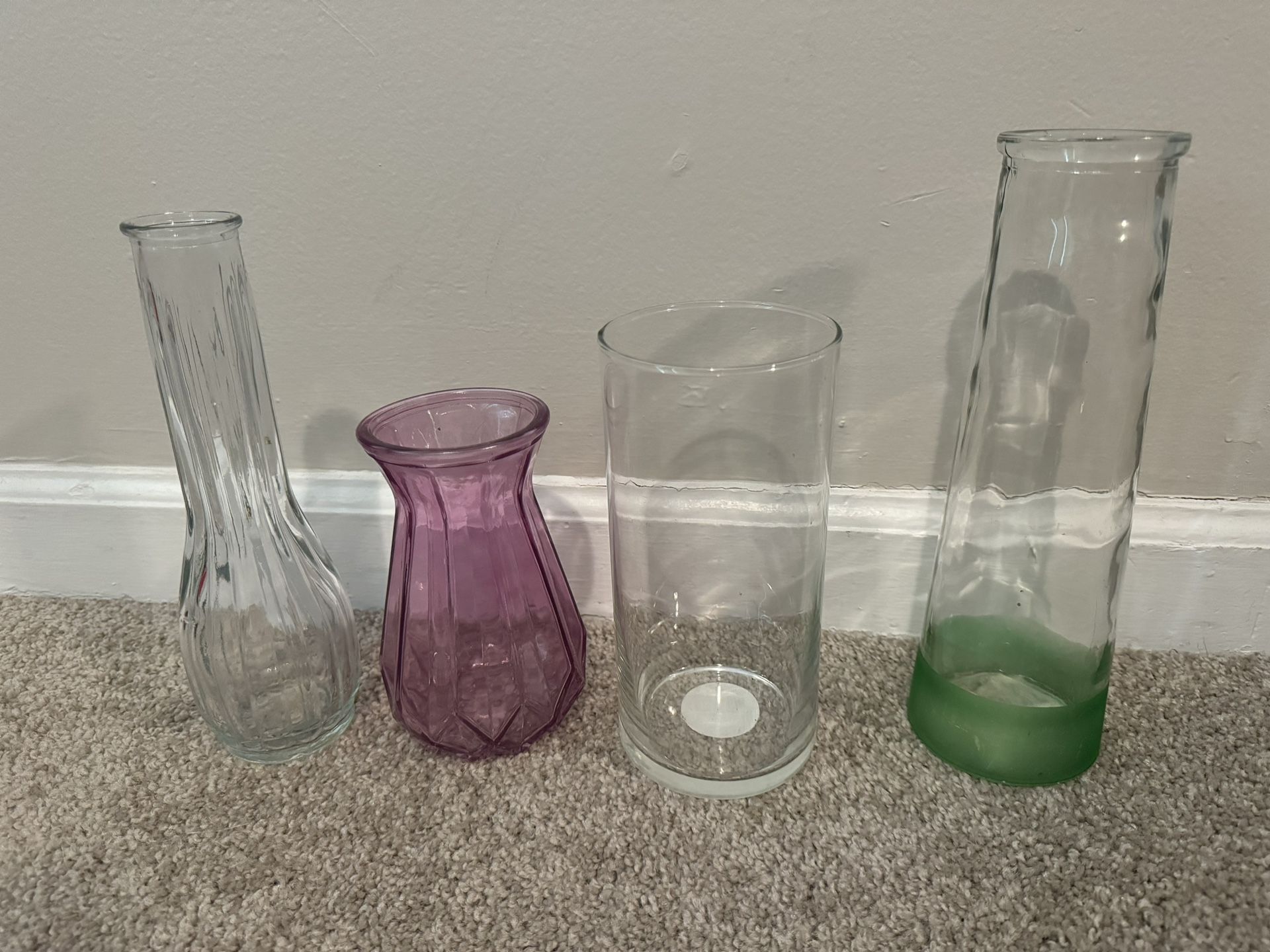 Glass Flower Vases Bundle