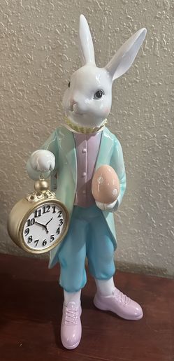Easter Bunny With Clock