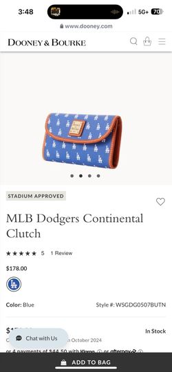 Dooney & Bourke LA Dodgers Fold Wallet