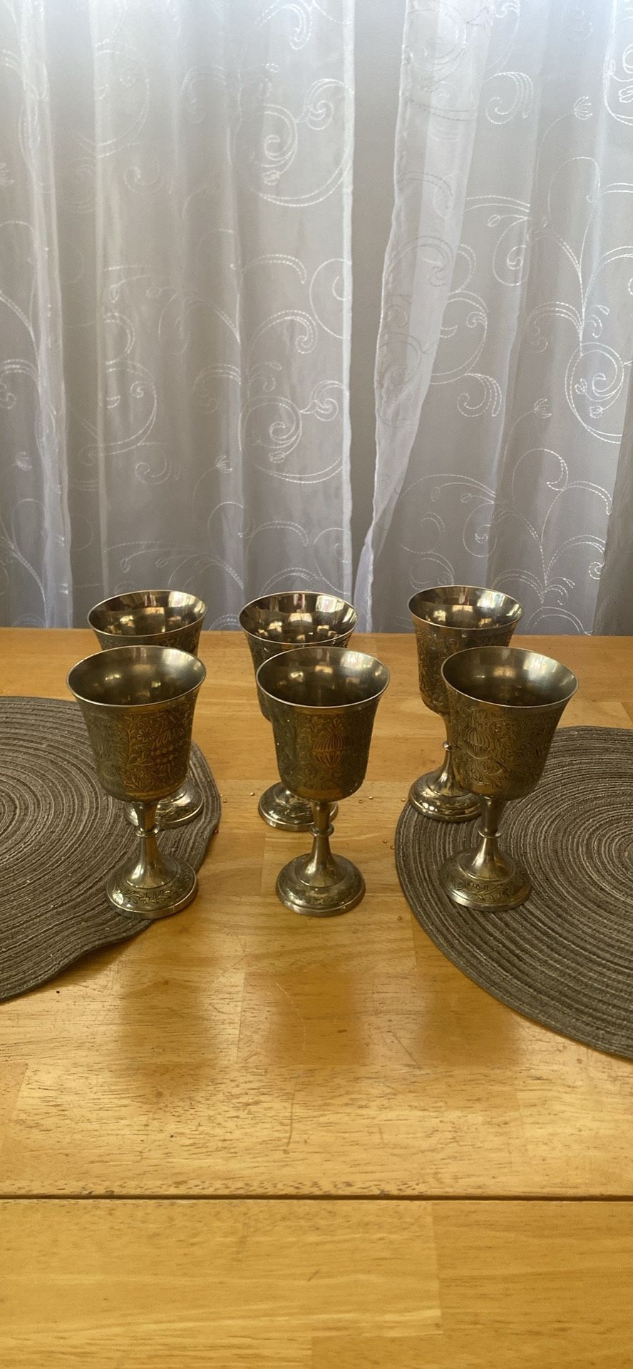 Vintage Silver Plated Goblets/Cups  x6