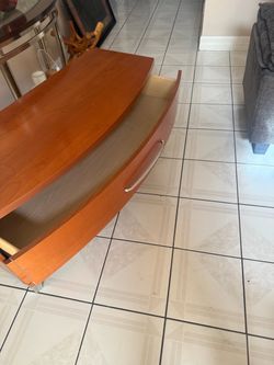 Cherry Wood TV stand with Drawer
