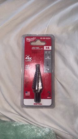 Milwaukee Jam-Free Step Drill Bit #4