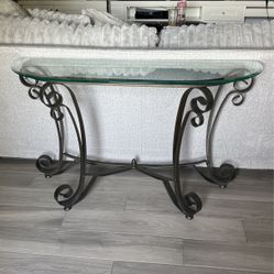 Glass Console Table