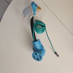 CircleCord Dryer Adapter 4 Prong to 3 Prong, 4P Newer Dryer to 3P Older House, Dryer Convert Cord NEMA 10-30P Plug to 14-30R Receptacle, 220V 30 Amp 1