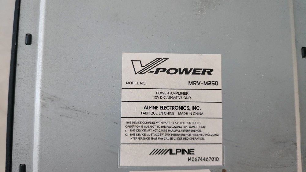Alpine MRV-M250 Subwoofer Amplifier