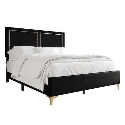 Queen Size Bed Black