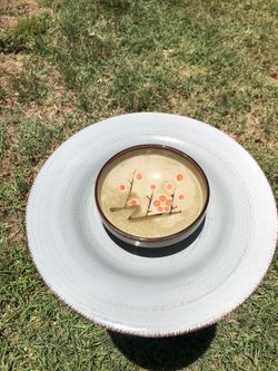 Avocado Green Bird Feeder & Watering Bowl