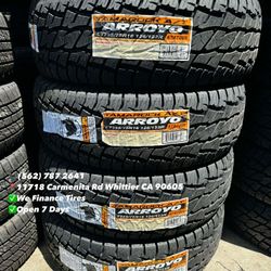 285/75R16 LT Arroyo All Terrain New Set of Tires Installed and Balanced Set de Llantas Nuevas Instaladas y Balanceadas