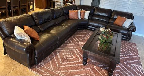 Real Leather Recliner couch