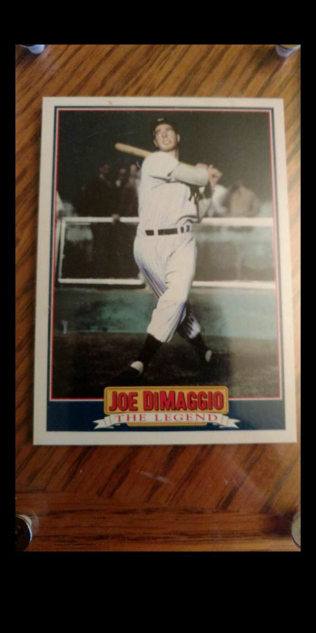 Joe DiMaggio baseball card