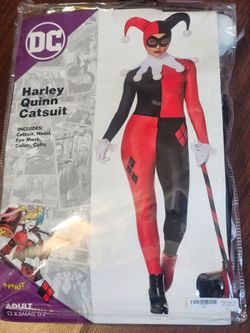 DC Harley Quinn Catsuit Costume Adult XS
