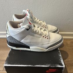 Men’s Used Jordan 3 White Cement Reimagined Size 10