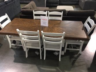 7 Piece Modern Dining Table Set Sale