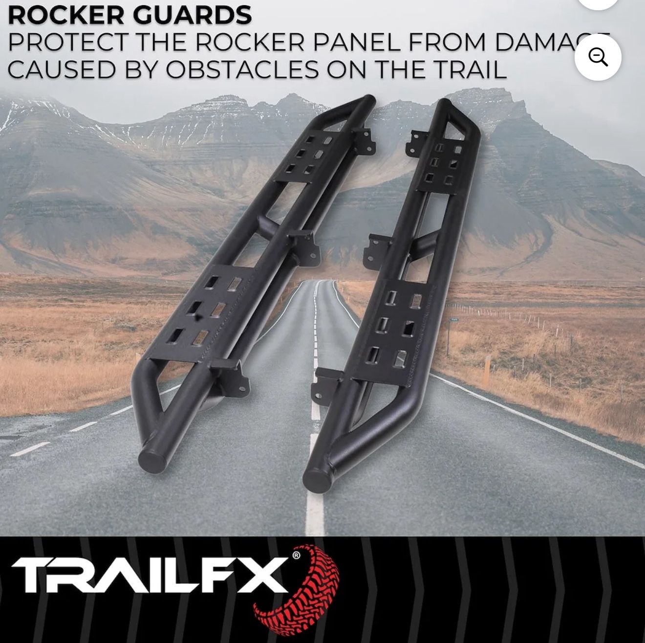 TrailFX Rocker Panel guards For Jeep Wrangler JL