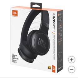 JBL Live 675NC Wireless True Adaptive Noise-cancelling On-Ear Headphones