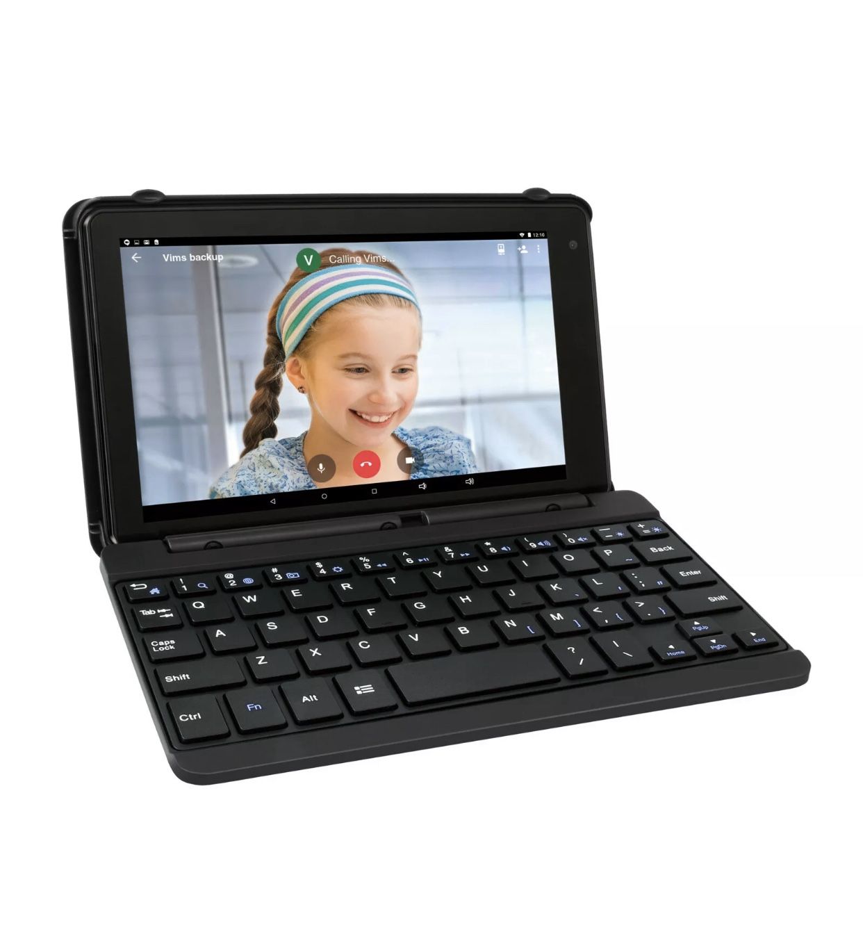 Tablet RCA Voyager 7" 16GB Tablet With Keyboard Case Android 6.0 Marshmallow (Charcoal)